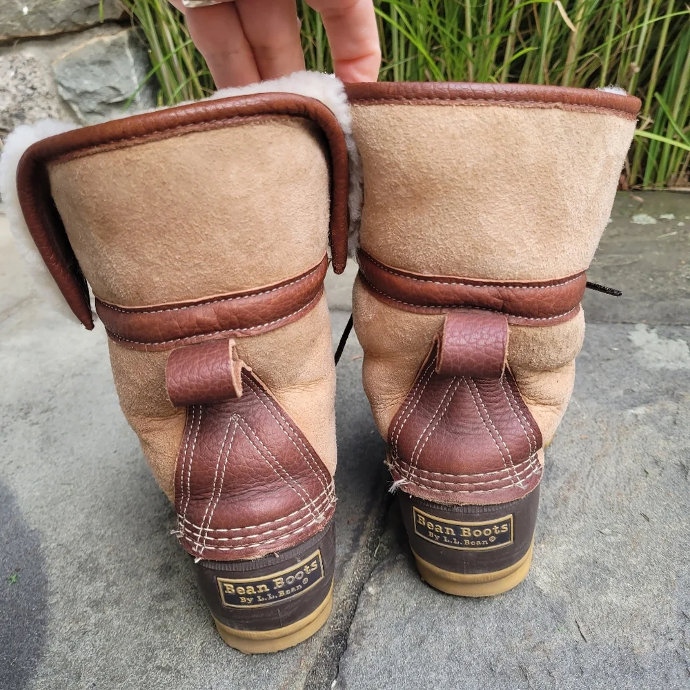 L.L.Bean Shearling Duck Boots Signature Wicked Good Boots